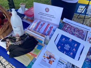 Materiały profilaktyczne sanepidu w tym promującego higienę mycia rąk