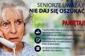 plakat seniorze nie daj się oszukać