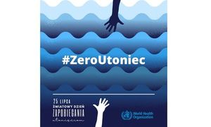 zero utonięć - plakat Światowego Dnia Zapobiegania Utonięciom