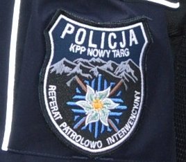 naszywka na mundur z napisem Referat Patrolowo Interwencyjny