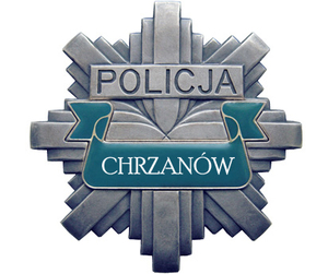 gwiazda policyjna z napisem KPP Chrzanów