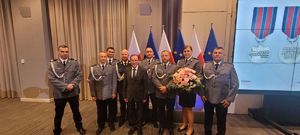 Komendant Główny Policji, Minister Spraw Wewnętrznych i Administracji oraz odznaczeni Policjanci