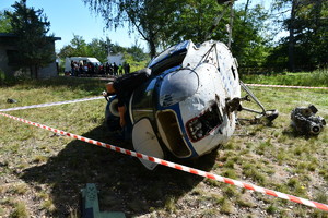 oględziny miejsca katastrofy