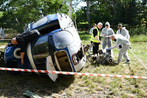 oględziny miejsca katastrofy