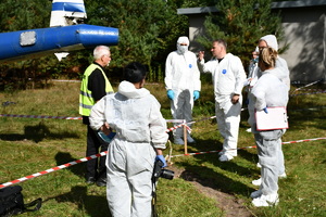 oględziny miejsca katastrofy