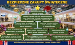 plakat akcji profilaktycznej "Bezpieczne zakupy"