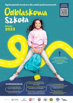 plakat informacyjny odblaskowa szkoła