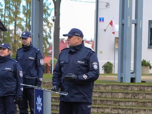 Przemawia Komendant Wojewódzki Policji w Krakowie