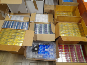 Kartony papierosów zabezpieczone w Chełmku