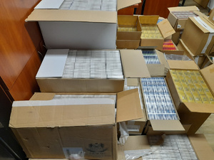 Kartony papierosów zabezpieczone w Chełmku