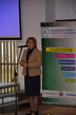 Pani Marta Mordarska – Przewodnicząca Komisji Polityki Prorodzinnej i Społecznej Urzędu Marszałkowskiego Województwa Małopolskiego
