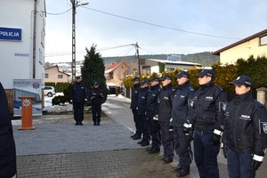 policjanci PP w Chełmcu