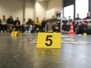 stoisko laboratorium kryminalistycznego