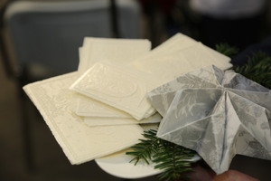 zdjęcie opłatków na talerzu