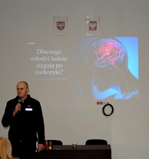podkom. Hubert Bracik z Wydziału Prewencji KWP w Krakowie