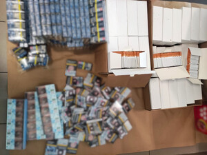 zabezpieczone nielegalne papierosy