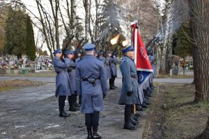 uroczystości pogrzebowe zmarłego policjanta asp. szt. Bogusława Kozimora